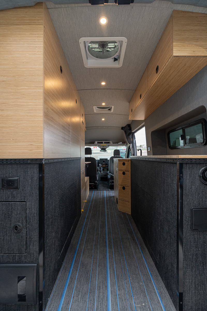 Interior of The Switchback by True North Custom Campers