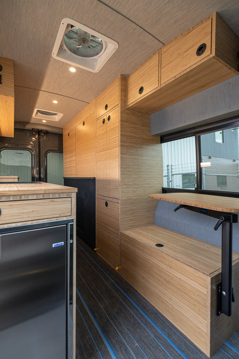 Interior of The Switchback by True North Custom Campers