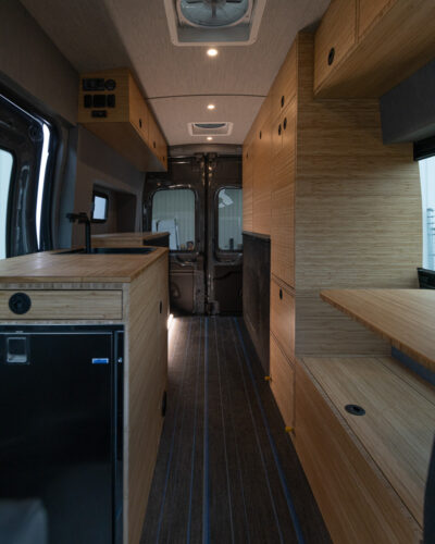 Interior of The Switchback by True North Custom Campers