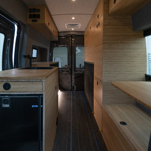 Interior of The Switchback by True North Custom Campers