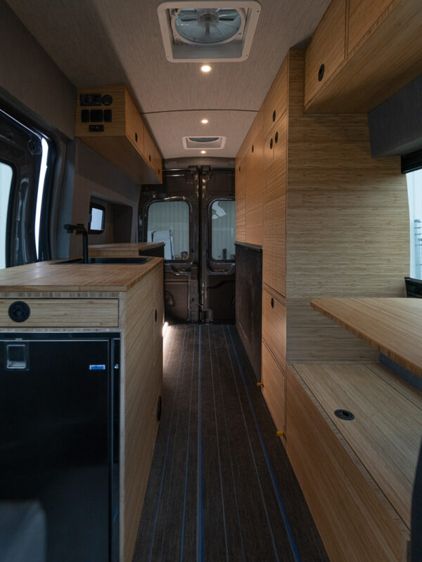 Interior of The Switchback by True North Custom Campers