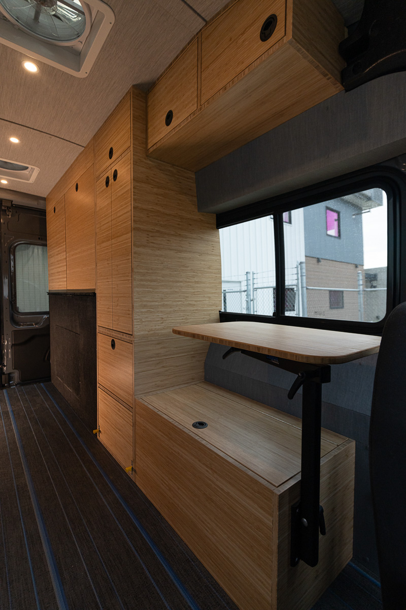 Interior of The Switchback by True North Custom Campers